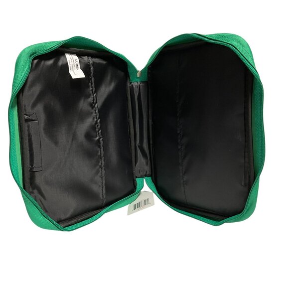 Lumen Green Poly Canvas Bible Cover With Zippered Pocket & Handle - Picture 5 of 6